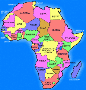 Cartina dell'Africa