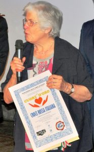 Diploma di Merito "un CUORE d'ORO" 2019 per la dott.ssa Maria Teresa Letta, Vice Presidente Nazionale - Croce Rossa Italiana