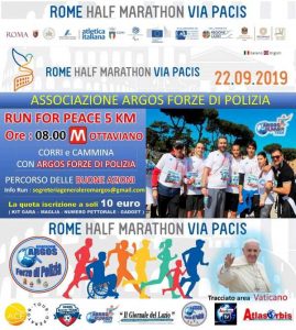 III^ edizione della Rome Half Marathon Via Pacis - Run for Peace