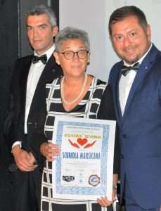 Diploma di Merito "un CUORE d'ORO" 2019 per il Comune di Scurcola Marsicana - Aq - Abruzzo. Ritira il Sindaco Maria Olimpia Morgante