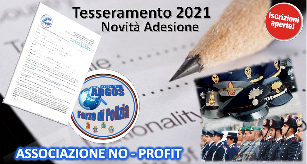 Tesseramento ARGOS 2021 - Volantino