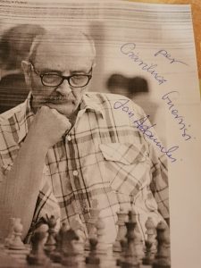 Jan Adamski -Campione di Scacchi in Polonia 1982 - Autografo a Gianluca GUERRISI