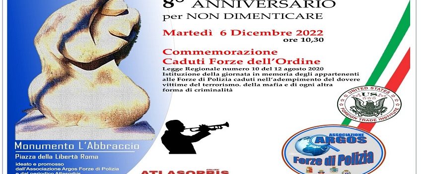 8° Anniversario Commemorazione Caduti Forze di Polizia - Associazione ARGOS Forze di POLIZIA